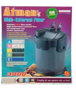 פילטר חיצוני 2400 ל/ש כולל נורת UV אטמן דגם - Atman CF-3400