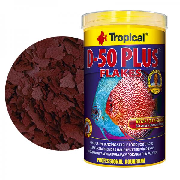 דיסקוס די-50 דפים Tropical D-50 Flakes - 1L / 250ml