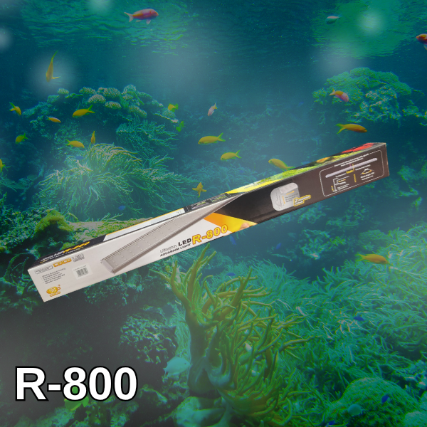 ציקוס גוף תאורה WRGB - מדגיש צבע לדגים ולצמחים - R-800