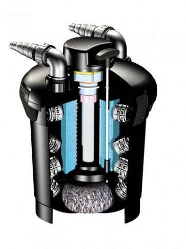 סט פילטר לחץ Pontec PondoPress Set 15000 עם מנורת UV 11W ומשאבה לבריכות נוי עד 15,000 ליטר – תמונה 6