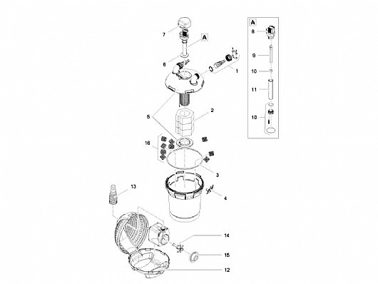 סט פילטר לחץ Pontec PondoPress Set 15000 עם מנורת UV 11W ומשאבה לבריכות נוי עד 15,000 ליטר – תמונה 7